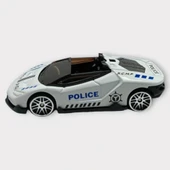 Metal Mini Polis Arabası  8 cm - Polis - 6 thumbnail 2