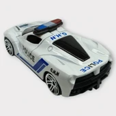 Metal Mini Polis Arabası  8 cm - Polis - 7 thumbnail 3