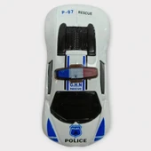 Metal Mini Polis Arabası  8 cm - Polis - 2 thumbnail 3