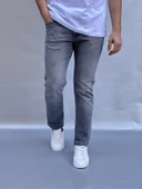 Yıkamalı Gri Regular  Fit Jean thumbnail 1