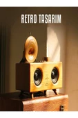 Aksoytekno Retro Gramafon Bluetooth Hoparlör thumbnail 2
