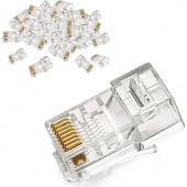 Cat 5 RJ45 Konnektör Jack 100 Adet thumbnail 2