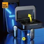 Nettech NT-0T09 Lightning Duo Wireless Mini Kablosuz Yaka Mikrofonu thumbnail 5