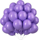 PASTEL BALON MOR 50 ADET thumbnail 1