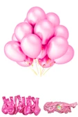 METALİK BALON PEMBE 50 ADET thumbnail 1