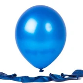 METALİK BALON MAVİ 50 ADET thumbnail 2