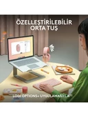 logitech M350 Pebble Sessiz Kablosuz Kompakt Mouse Pembe thumbnail 4