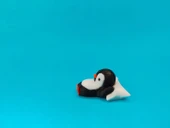 Sevimli Penguen Figürü – Hareketli Eklemli 3D Oyuncak thumbnail 2