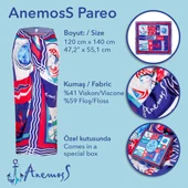 Anemoss Harmoni Pareo Lacivert 120*140 cm thumbnail 6