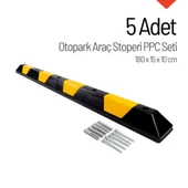 5'li PPC Otopark Araç Stoperi Seti thumbnail 1