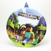 MİNECRAFT TEMALI KARTON TABAK VE BARDAK SETİ 8+8 ADET thumbnail 2