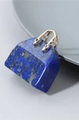 Sertifikalı Çanta Model Lapis Lazuli Taşı Kolye thumbnail 2