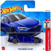 Hot Wheels Tekli Arabalar Tesla Model S Plaid Hry91 thumbnail 1
