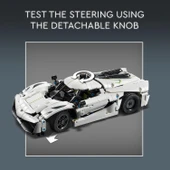 Lego Technic 42184 Koenigsegg Jesko Absolut White Hypercar thumbnail 5