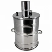 Paslanmaz Çelik Demlikli 7 litre Semaver thumbnail 5