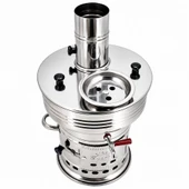 Paslanmaz Çelik 7 litre Demlikli Semaver thumbnail 5