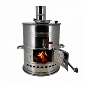 Paslanmaz Çelik Demlikli 7 litre Semaver thumbnail 7