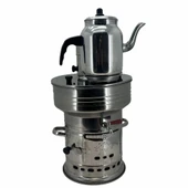 Paslanmaz Çelik 7 litre Demlikli Semaver thumbnail 1