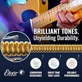 Elixir 12002 Nanoweb Super Light Elektro Gitar Teli (9-42) thumbnail 3