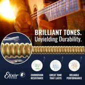 Elixir 010-047 Bronz Akustik Gitar Teli (11002) thumbnail 5
