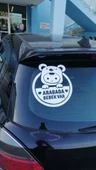 Arabada Bebek Var Araba Cam Sticker 24x28cm 2 Elli thumbnail 3