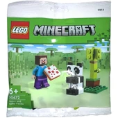 Lego Minecraft 30672 Steve And Baby Panda thumbnail 1