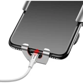 Baseus Future Gravity Araç Telefon Tutucu Gümüş Gri thumbnail 5