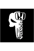 SEÇ Honda Kuru Kafa  Sticker Oto Sticker thumbnail 1