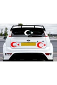 SEÇ Ay Yıldız Sticker Araba sticker Motor sticker thumbnail 2