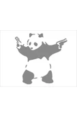 SEÇ SİLAHLI PANDA STİCKER ÇOK AMAÇLI STİCKER thumbnail 1