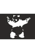 SEÇ SİLAHLI PANDA STİCKER ÇOK AMAÇLI STİCKER thumbnail 1