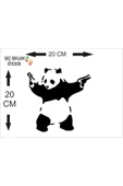 SEÇ SİLAHLI PANDA STİCKER ÇOK AMAÇLI STİCKER thumbnail 2