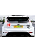 SEÇ Kanlı Kuru Kafa Sticker Oto Sticker thumbnail 2