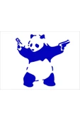 SEÇ SİLAHLI PANDA STİCKER ÇOK AMAÇLI STİCKER thumbnail 1