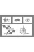 SEÇ Otomobil Sticker Paketi 5'li Set thumbnail 1