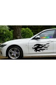 SEÇ Alevli Kükreyen Aslan Sticker Oto Sticker thumbnail 1