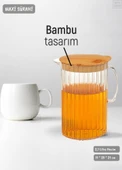 Bambu Renk Sürahi Plastik 2,1 Litre BPA FREE thumbnail 1