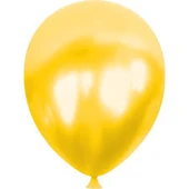 METALİK BALON SARI 100 ADET thumbnail 3