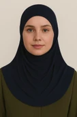 Pileli Tesettür Hijab Hazır Eşarp thumbnail 1