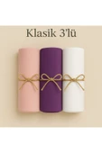 Penye Pamuksu Şal Klasik 3 lü Set thumbnail 1