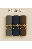 Penye Pamuksu Şal Klasik 3 lü Set thumbnail 1
