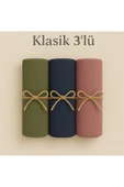 Penye Pamuksu Şal Klasik 3 lü Set thumbnail 1