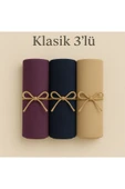 Penye Pamuksu Şal Klasik 3 lü Set thumbnail 1