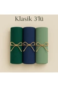 Penye Pamuksu Şal Klasik 3 lü Set thumbnail 1