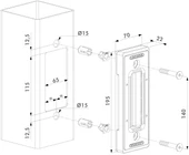 LOCINOX 80MM SURGULU KAPI TUTUCUSU thumbnail 2
