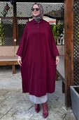 Panço Triko Hırka Bordo thumbnail 6