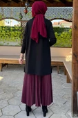 Gonca Taşlı Triko Tunik Siyah thumbnail 6