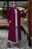 Panço Triko Hırka Bordo thumbnail 8