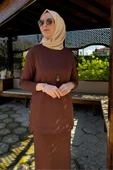 Sezen Triko Takım Kahve thumbnail 3
