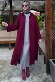 Panço Triko Hırka Bordo thumbnail 4